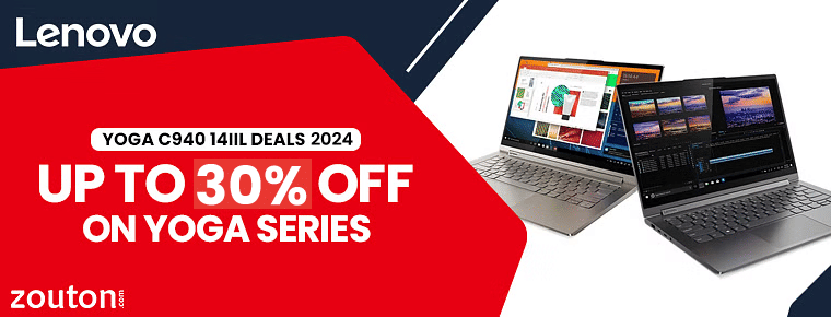 Lenovo Yoga C940 14IIL Deals | June 2024 | Up To 30% Off On Yoga Series