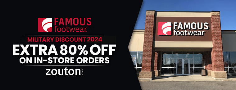 Famous Footwear Military Discount | January 2024 | Get Up to 80% Off on Orders