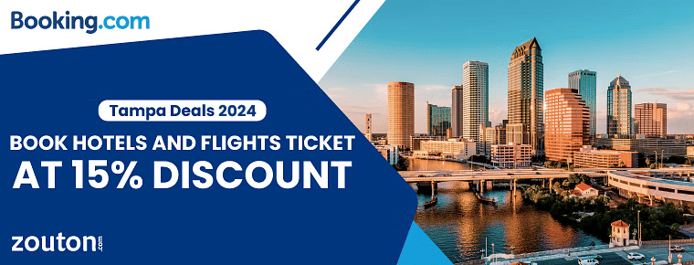 Booking.Com Tampa Deals 2024 | Book Hotels And Flights Ticket At 15% Discount