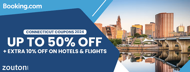 Booking.com Connecticut Coupons | January Edition | Up To 50% + Extra 10% Off On Hotels And Flights