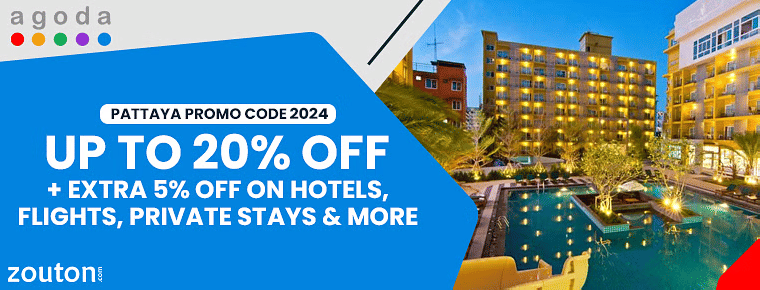 Agoda Pattaya Promo Codes | January 2024 | Up To 20% + Extra 5% OFF On Hotels, Flights, Private Stays And More