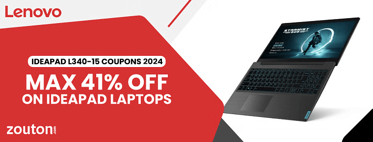 Lenovo Ideapad L340-15 Coupons | Maximum 41% Off Ideapad Laptops