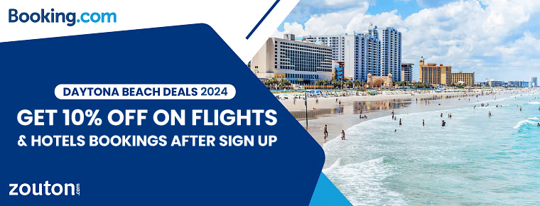 Booking.Com Daytona Beach Deals 2024 | Get 10% Off On Flights & Hotels Bookings After Sign Up