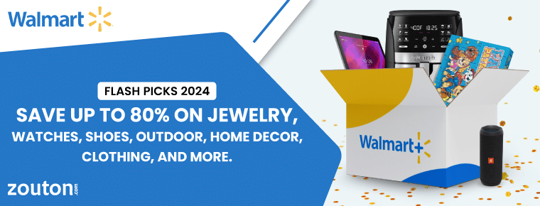 Walmart Flash Picks 2024 | July Edition: Save Up To 80% On Jewelry, Watches, Shoes, Outdoor, Home Decor, Clothing, And More