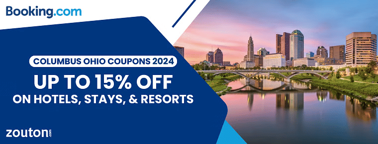 Booking.Com Columbus Ohio Coupons 2024 | Get Up To 15% Off On Hotels, Stays, & Resorts