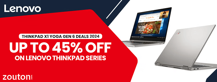 Lenovo Thinkpad X1 Yoga Gen 6 Deals 2024 | Up To 45% Off  On Lenovo Thinkpad Series