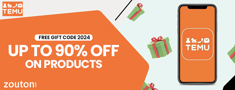 TEMU Free Gift Code | February 2024 | Up To 90% Off on Products