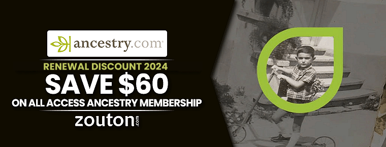 Ancestry Renewal Discount | September 2024: Save $60 On All Access Ancestry Membership