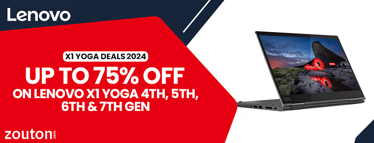 Lenovo X1 Yoga Deals | May Edition: Save Up To 15% On Lenovo X1 Yoga 4th, 5th, 6th & 7th Gen