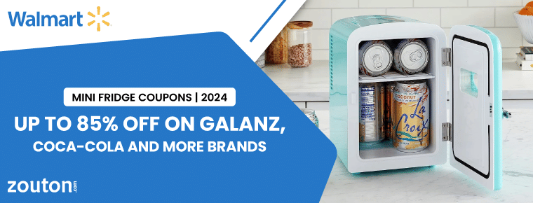 Walmart Mini Fridge Coupons | August 2024 | Up to 80% off on Galanz, Coca-Cola and More Brands