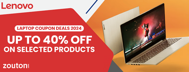 Lenovo Laptop Coupons | June 2024 | Get Up To 40% Off On Selected Products