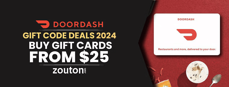 DoorDash Gift Code Deals | August 2024 | Buy Gift Cards From $25 Only