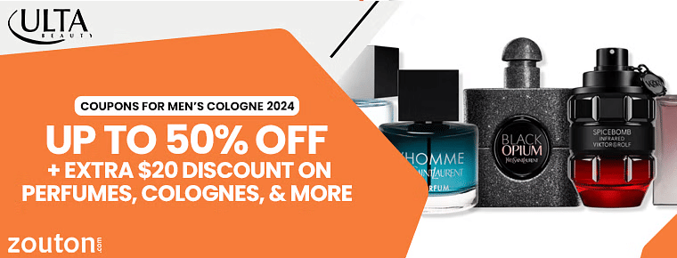 Ulta Coupons For Men’s Cologne | August 2024 | Up To 50% Off On Perfumes, Colognes, & More
