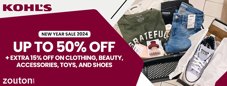Kohlâ€™s New Year Sale | January 2024: Up To 50% + Extra 15% Off On Clothing, Beauty, Accessories, Toys, And Shoes