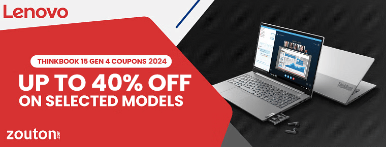 Lenovo ThinkBook 15 Gen 4 Coupons | April 2024 | Save Up To 40% On Selected Models