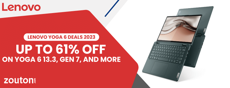 Lenovo Yoga 6 Deals | June 2024 | Avail Up To 30% Off On Yoga 6 13.3, Gen 7, And More