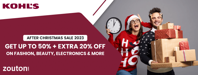 Kohlâ€™s After Christmas Sale | Get Up To 50% + Extra 20% Off On Fashion, Beauty, Electronics & More