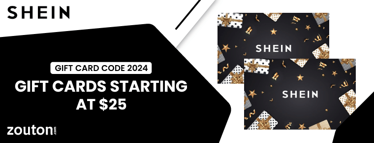 Shein Gift Card Code | November 2024 | Gift Cards Starting at $25