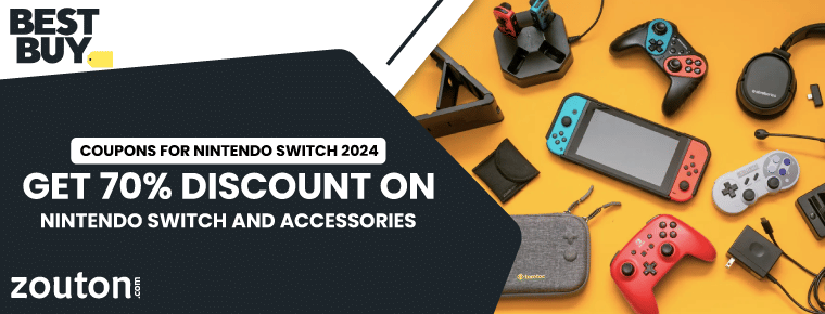 Best Buy Coupons for Nintendo Switch | February 2024 | Get 70% discount On Nintendo Switch And Accessories