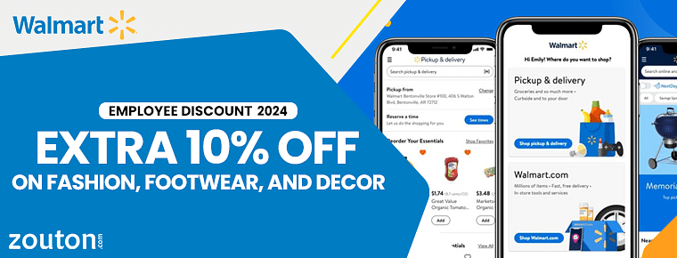 Walmart Employee Discount | August 2024: Save Extra 10% On Fashion, Footwear, And Decor